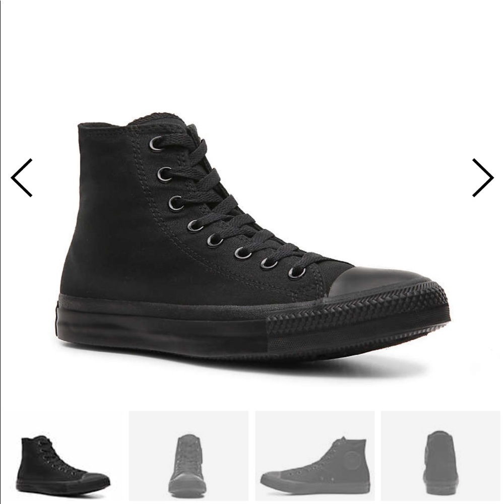 Converse High Top Monochrome Black Sneaker